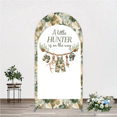 Lofaris Camouflage Woodland Hunter Baby Shower Round Top Arch Backdrop, A Little Hunter is on the Way Decor