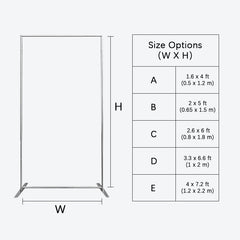 Lofaris Silver Rectangle Wall Panel Backdrop Party Decor