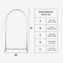 Lofaris Silver Wedding Backdrop Flower Arch Frame Party Decor