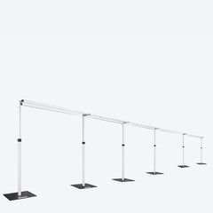 Lofaris Heavy Duty Double Crossbar 50x10ft Adjustable Pipe And Drape Stand