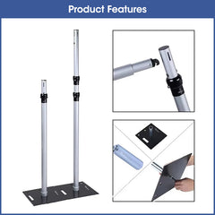 Lofaris Dome Canopy 10x10ft Pipe and Drape Stand, Elegant Wedding Arch Frame, Decorative Backdrop for Ceremony Party