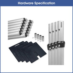 Lofaris Ridge Canopy 10x10ft Pipe and Drape Stand, Sturdy Tent Frame, Versatile for Business Exhibition Booth Display