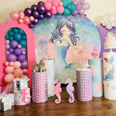 Lofaris Custom Photo And Size Fabric Round Backdrop Kit