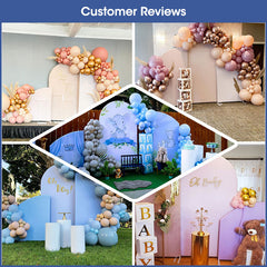 Lofaris Heavy Duty Chiara Arched Frame, 3 Piece Set Stands With Carrying Bag, for Party Wedding Event Decor