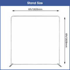 (7 Day Delivery) Aluminum Square Straight Tension Backdrop Stand