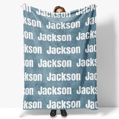 Personalized Super Soft Name Family Blanket