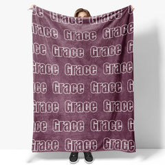 Personalized Super Soft Name Family Blanket