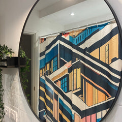 Lofaris Custom Design Photo Text Unique Shower Curtain