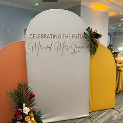 Lofaris Custom Photos Half Moon Arch Backdrop Kit for Party