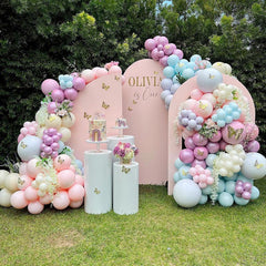 Lofaris Custom Party Half Moon Arch Backdrop Cover