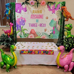 Lofaris Custom Matte Vinyl Party Backdrop with Photo Text