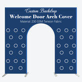 Lofaris Custom Welcome Door Arch Party Backdrop Cover