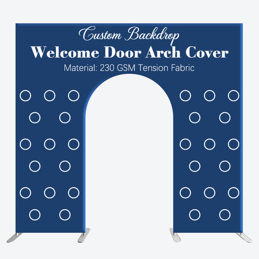 Lofaris Custom Welcome Door Arch Party Backdrop Cover
