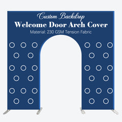 Lofaris Custom Welcome Door Arch Party Backdrop Cover