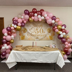 (7 Day Delivery) Wide Arch 10x8ft Wedding Stand Balloon Semi-circle Frame