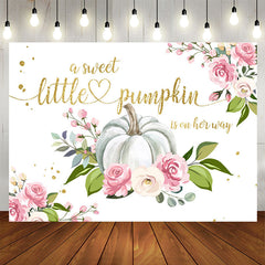 Lofaris A Sweet Pumpkin On Her Way Baby Shower Backdrop