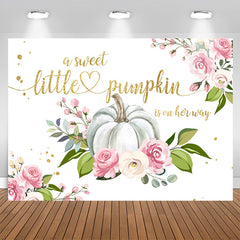 Lofaris A Sweet Pumpkin On Her Way Baby Shower Backdrop