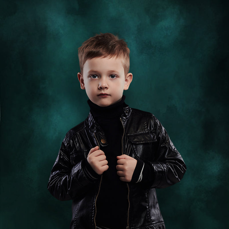 Lofaris Abstract Dark Green Foggy Backdrop For Photography