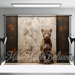 Lofaris Abstract Dualtone Paint Leopard Retro Wall Backdrop