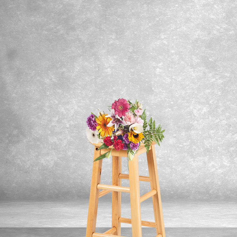 Lofaris Abstract Mist Texture Grey Portrait Photo Backdrop