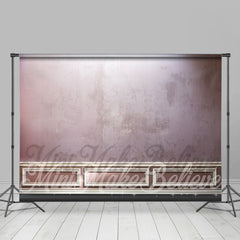 Lofaris Abstract Muted Purple White Trim Retro Wall Backdrop