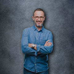 Lofaris Abstract Painted Grey Blue Backdrop For Photography