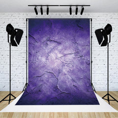 Lofaris Abstract Purple Cement Wall Texture Photo Backdrop