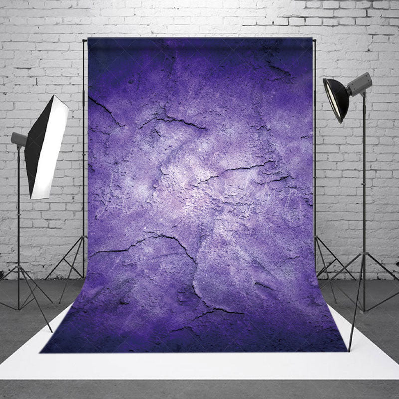 Lofaris Abstract Purple Cement Wall Texture Photo Backdrop