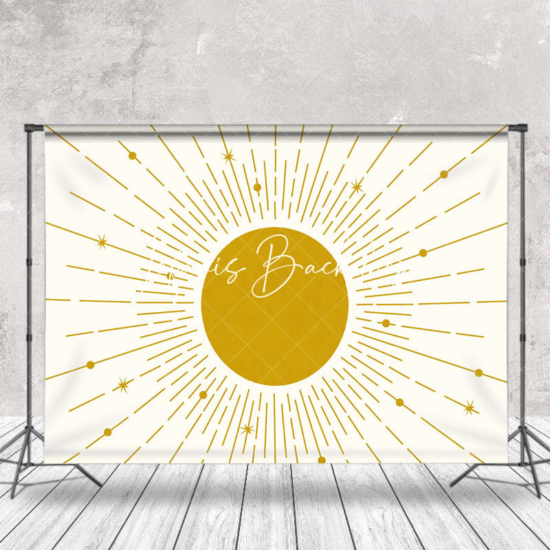 Lofaris Abstract Vintage Sunrise Boho Photo Booth Backdrop