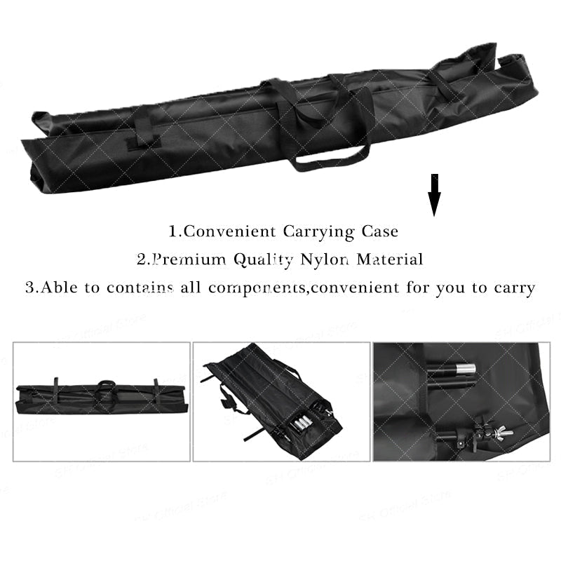 Lofaris Adjustable 6.5x6.5ft/2x2m Photo Backdrop Background Stand With Carry Bag