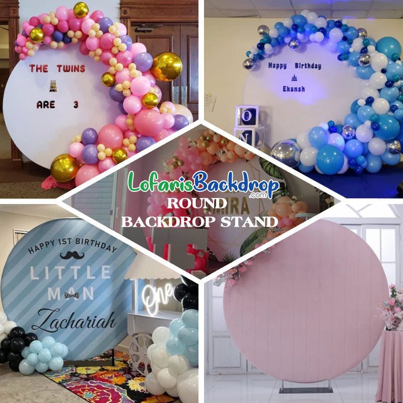 Lofaris Aluminum Alloy Round Backdrop Stand for Decoration