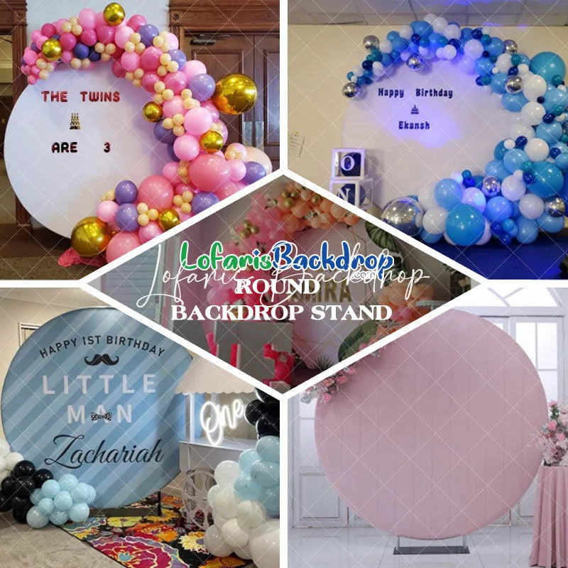 Lofaris Aluminum Alloy Round Backdrop Stand for Decoration
