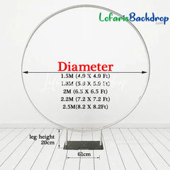 Lofaris Aluminum Alloy Round Backdrop Stand for Decoration