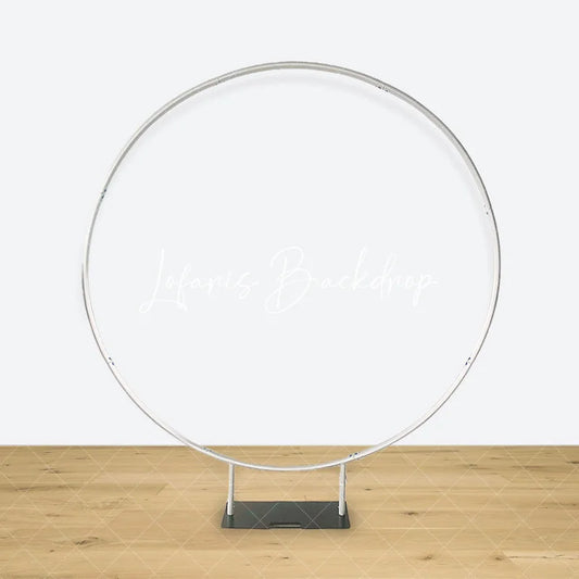 Lofaris (7 Day Delivery) Silver Round Heavy Duty Wedding Party Backdrop Stand