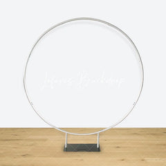 Lofaris (7 Day Delivery) Silver Round Heavy Duty Wedding Party Backdrop Stand