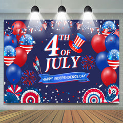 Lofaris American Hat 4th Of July Independence Day Backdrop