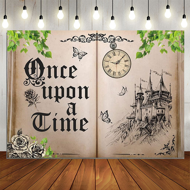 Lofaris Ancient Castle Once Upon A Time Birthday Backdrop
