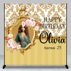 Lofaris Antique Victorian Custom Photo Birthday Backdrop