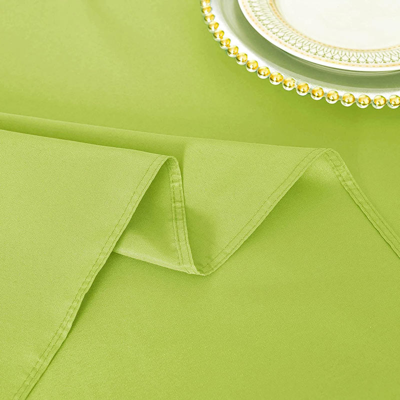 Lofaris Apple Green 150 GSM Polyester Rectangle Tablecloth