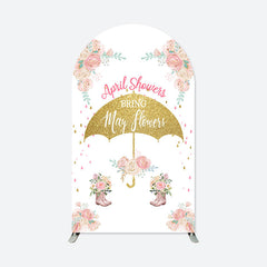 Lofaris April Showers May Flowers Baby Shower Arch Backdrop