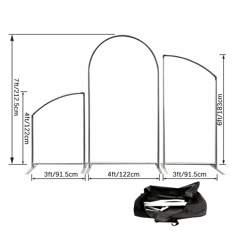 Solid Aqua Blue Glitter Arch Backdrop Kit For Birthday