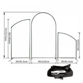 White Theme Simple Arch Backdrop Kit For Party