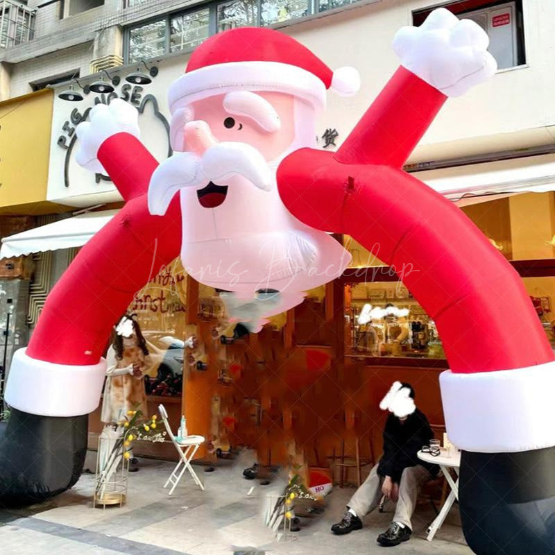 Lofaris Arch Happy Santa Christmas Inflatable Door Decor