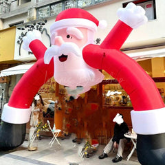 Lofaris Arch Happy Santa Christmas Inflatable Door Decor