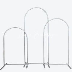 Lofaris Floral Wedding Arch Frame 3 Piece Set Elegant Chiara Backdrop Stand Ceremony Party Decor kit