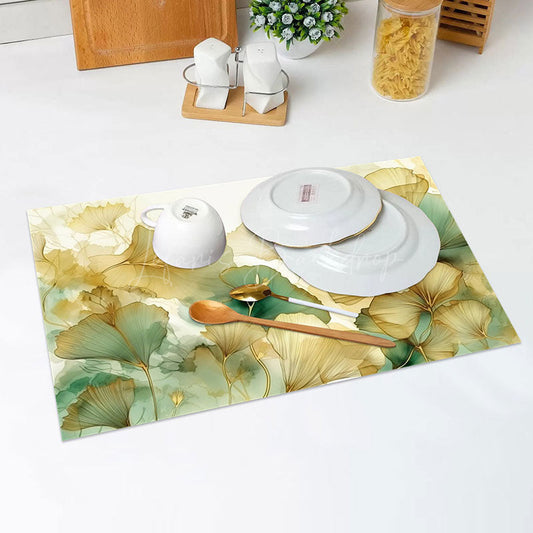 Lofaris Autumn Ginkgo Biloba Set Of 4 Placemats For Dining