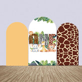 Lofaris Baby Animals Leopard 1st Birthday Arch Backdrop Kit