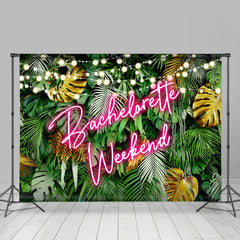 Lofaris Bachelorette Weekend Monstera Bridal Shower Backdrop