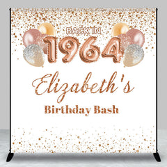 Lofaris Back In 1964 Balloon 60th Custom Birthday Backdrop