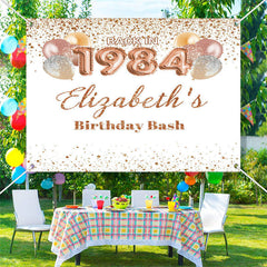 Lofaris Back In 1984 Balloon 40th Custom Birthday Backdrop